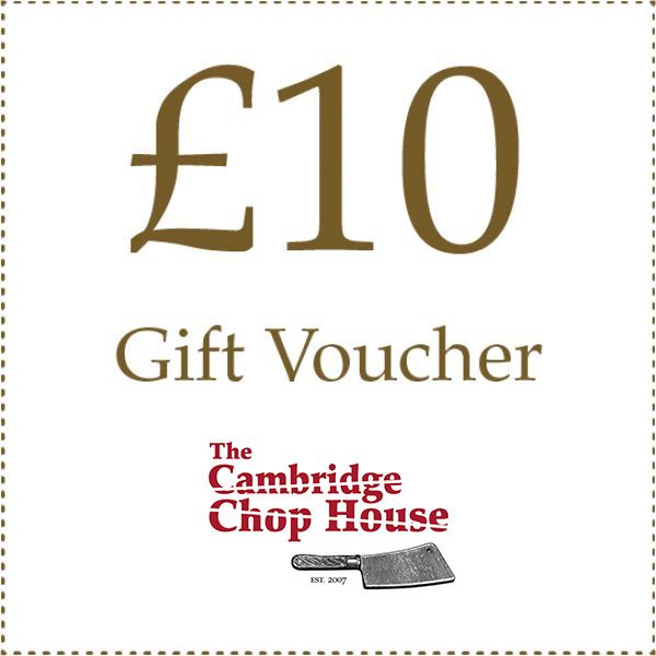 £10 Gift Voucher - The Cambridge Chop House