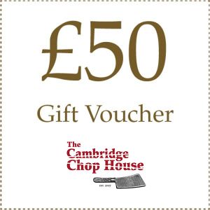 £50 Gift Voucher - The Cambridge Chop House