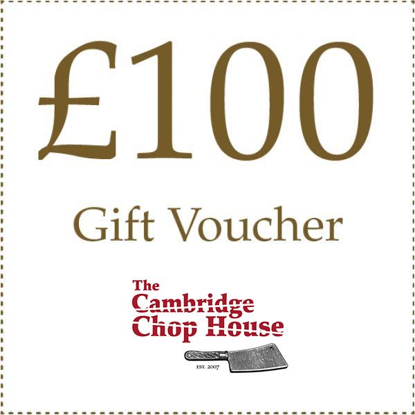 £100 Gift Voucher - The Cambridge Chop House